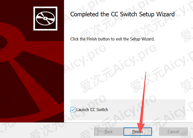 安装完成并启动 CC Switch