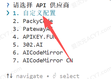 选择 API 供应商
